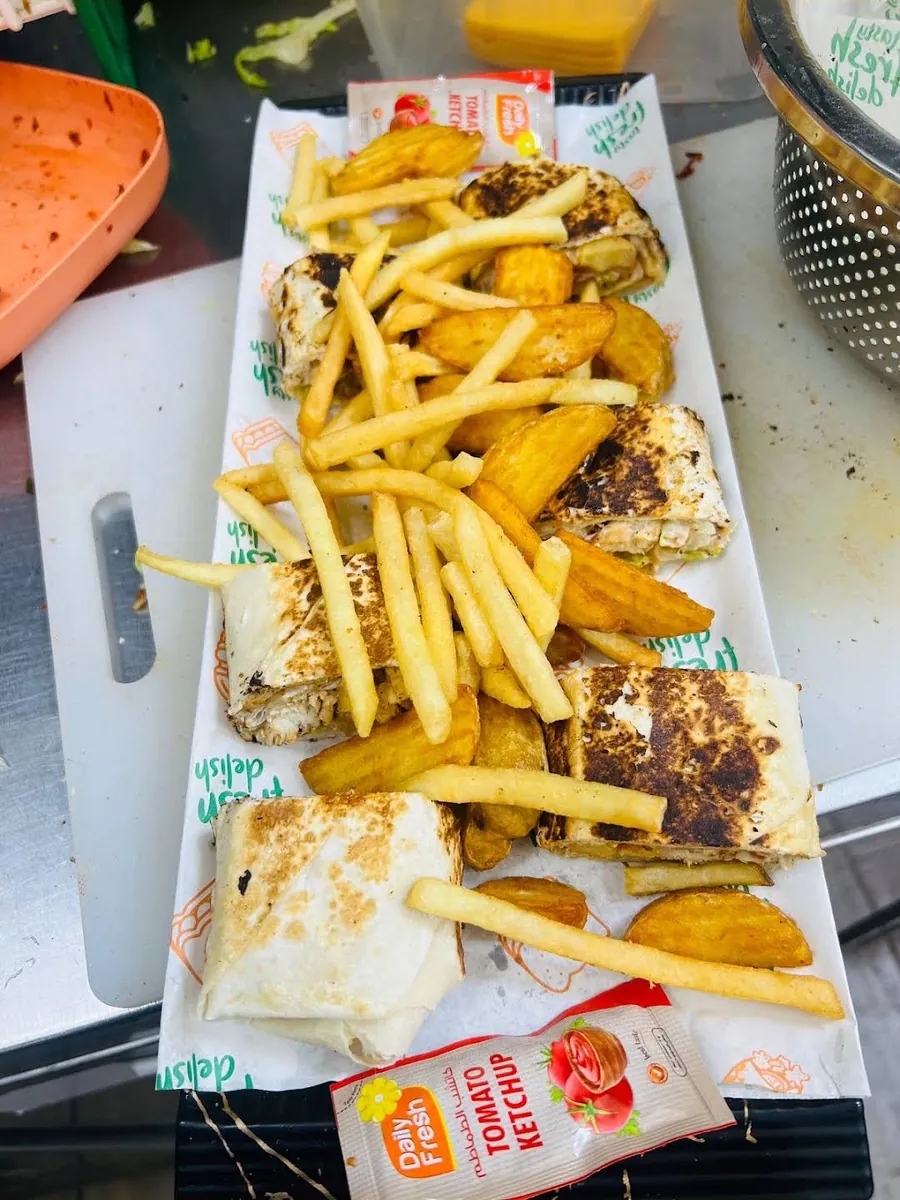 Wraps with fries